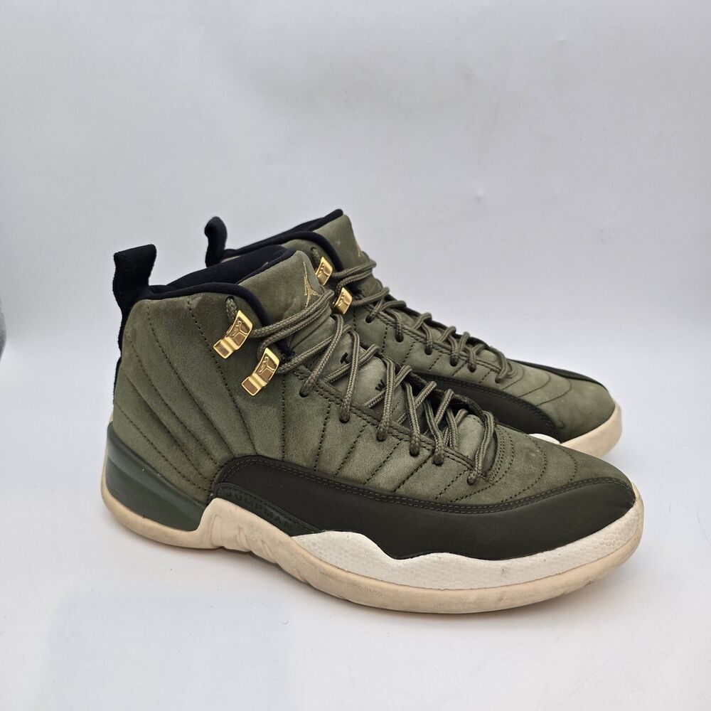 Nike Air Jordan 12 Retro CP3 Class Of 2003 7.5Y Olive Sail 153265-301 Shoes A1
